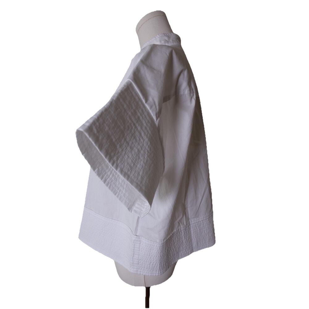 TUCKERNUCK White Trapunto Stitch Sofia Shirt Size XS - Picture 7 of 14